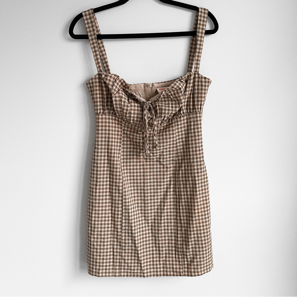 Showpo Plaid Mini Dress (SMALL)